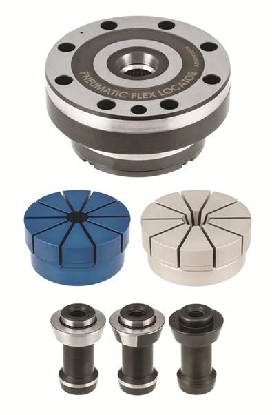 Pneumatic flex locator simplifies heavy-duty workholding